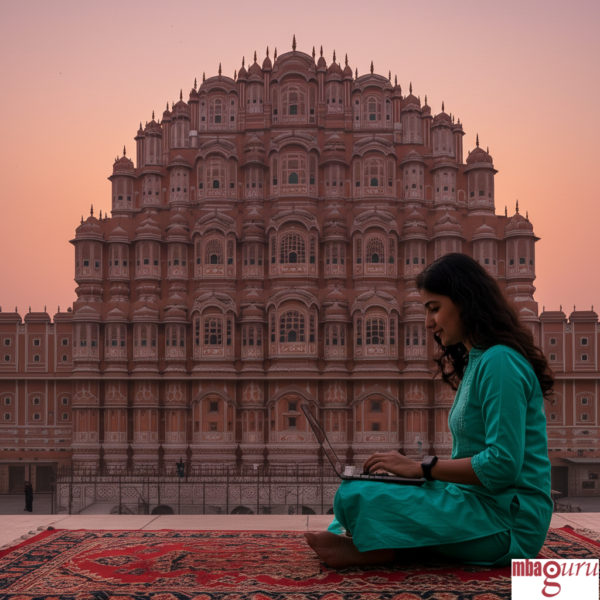 Jaipur student achieving CAT success with MBAGuru's online coaching