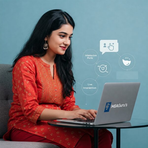 An MBAGuru student in engaging CAT online Coaching Classes